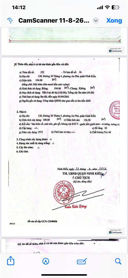 Bán nhà mặt tiền 30/4 cần bán gấp