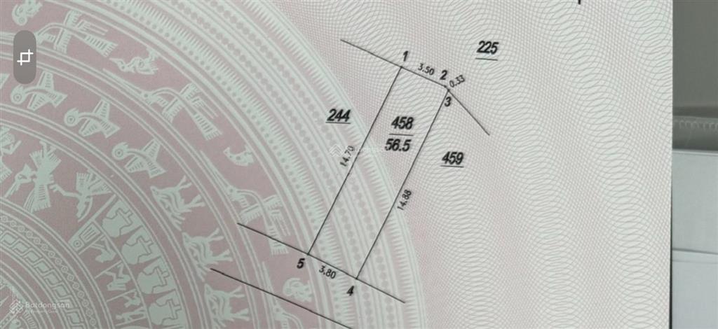Đất tổ 1 giang biên 56,5m2 sổ đỏ cc. 2 mặt thoáng. miễn trung gian môi giới