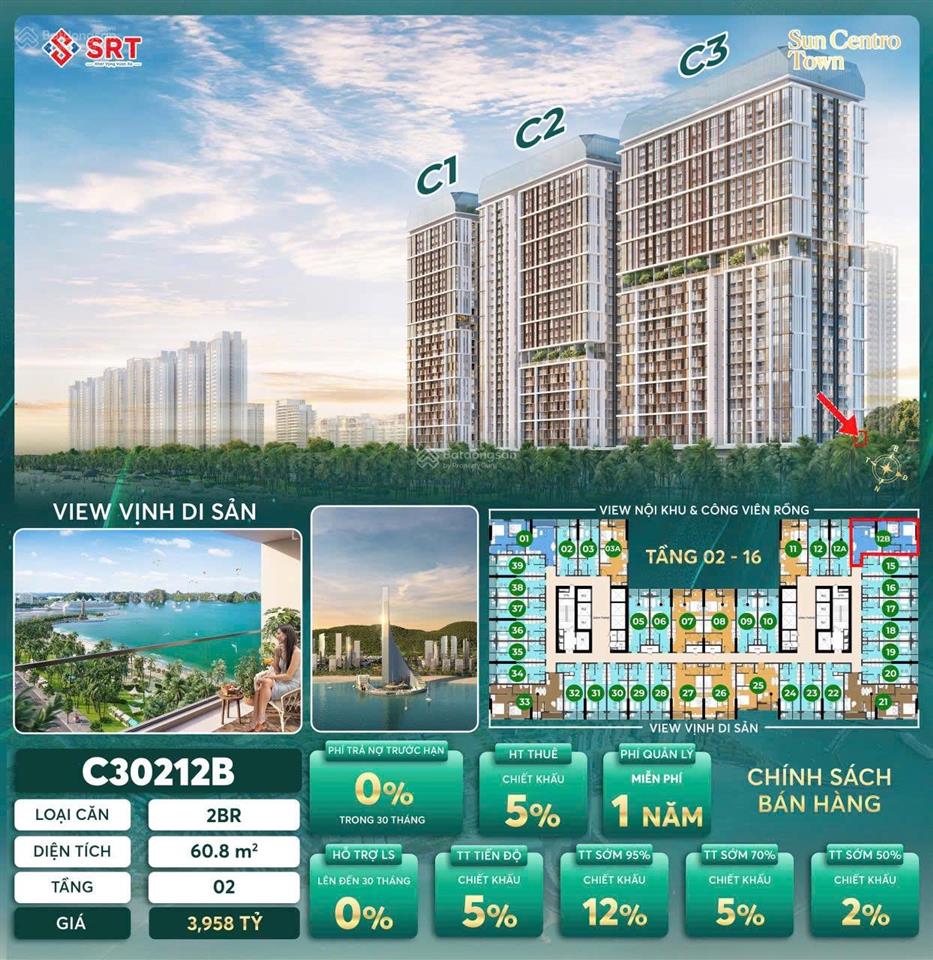 Căn hộ 2 phòng ngủ ngon bổ rẻ cho thuê cực tốt