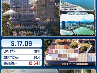 Căn góc 3pn view trực diện biển, diện tích lớn, chính sách đẹp, giá siêu đẹp