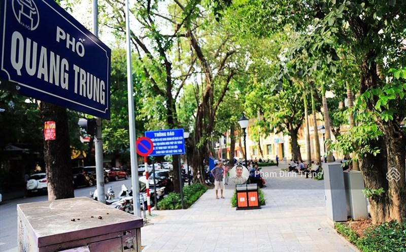 Chỉ 20 tỷ mặt phố quang trung  hoàn kiếm vỉa hè 8m kinh doanh  sổ riêng 6 tầng