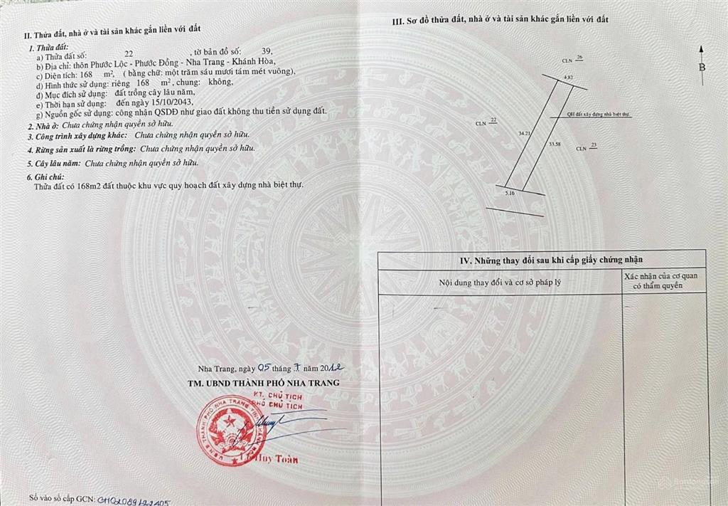 Bán nhà tại phường nam nha trang  phước đồng cũ, khánh hòa, 2,39 tỷ, 168m2 view đẹp giá cực chất