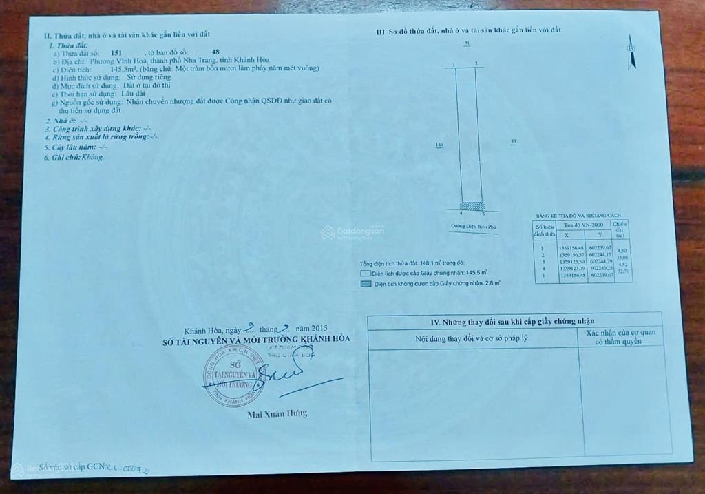 Hạ giá bán gấp  đất đẹp đường 20m, cách biển 1km. lời ngay khi mua. chỉ 74tr/m2 và còn thương lượn