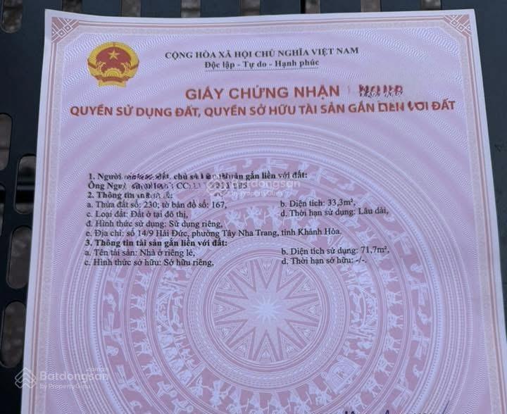 Siêu phẩm nhà đẹp giá rẻ 2tầng đầy đủ nội thất  trung tâm nha trang