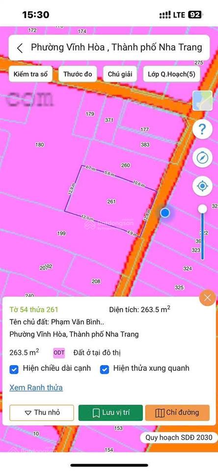 Bán đất đẹp cạnh biển xây biệt thự, tòa căn hộ giá rẻ. ngang 12m8 vĩnh hòa, nha trang