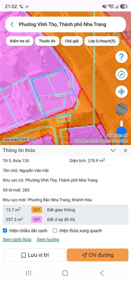 Cần bán lô góc trực biển phạm văn đồng  view biển  nhìn thẳng ra hòn chồng tổng dt 223,7m2