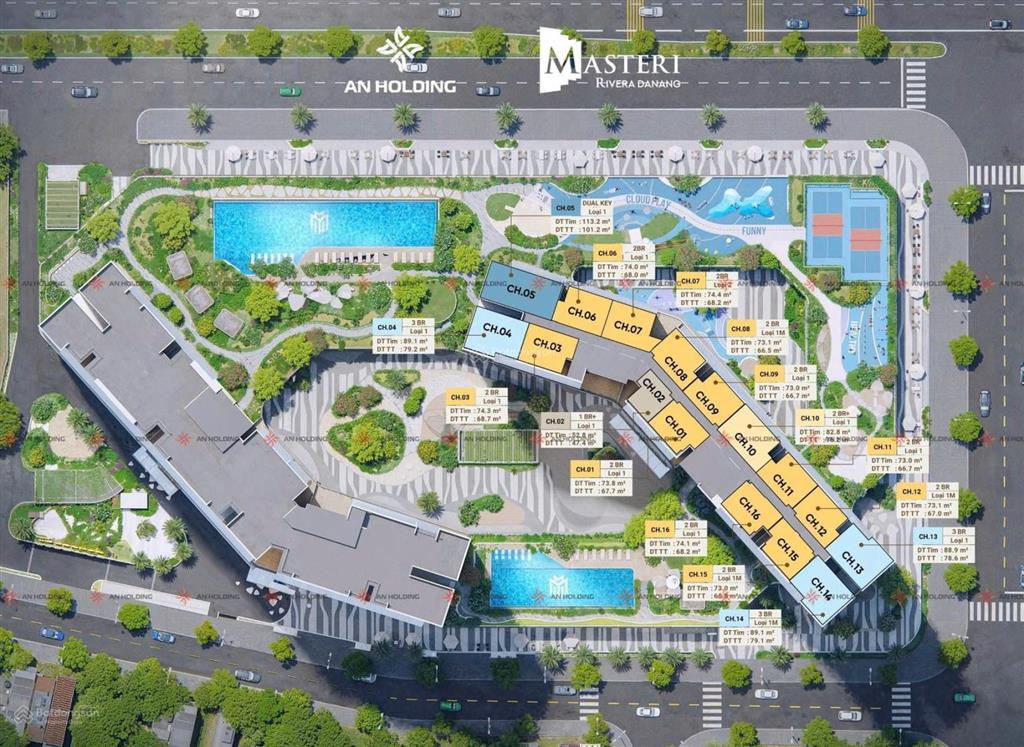 Siêu phẩm 2pn b.19.16 tại tòa b, masteri rivera đà nẵng chuẩn bị bàn giao