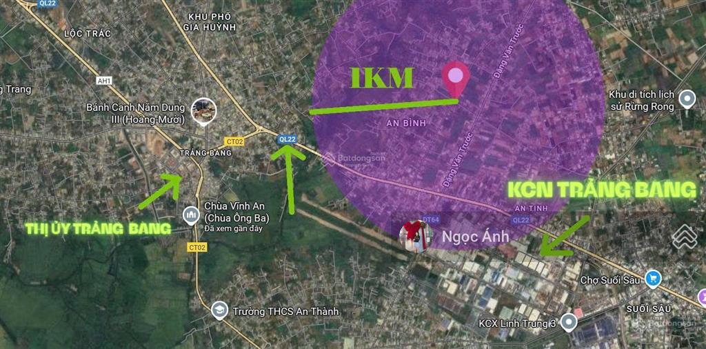 380m2 ngay ngã tư an bình, giá 860tr, ngay kcn trảng bàng, sổ hồng riêng, dân cư đông đúc