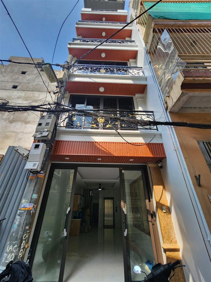 Nhà mới 52m x 7 tầng thang máy 40 m ra phố ( sát cv võ thị sáu ) trước măt nhà rộng thoáng hbthn