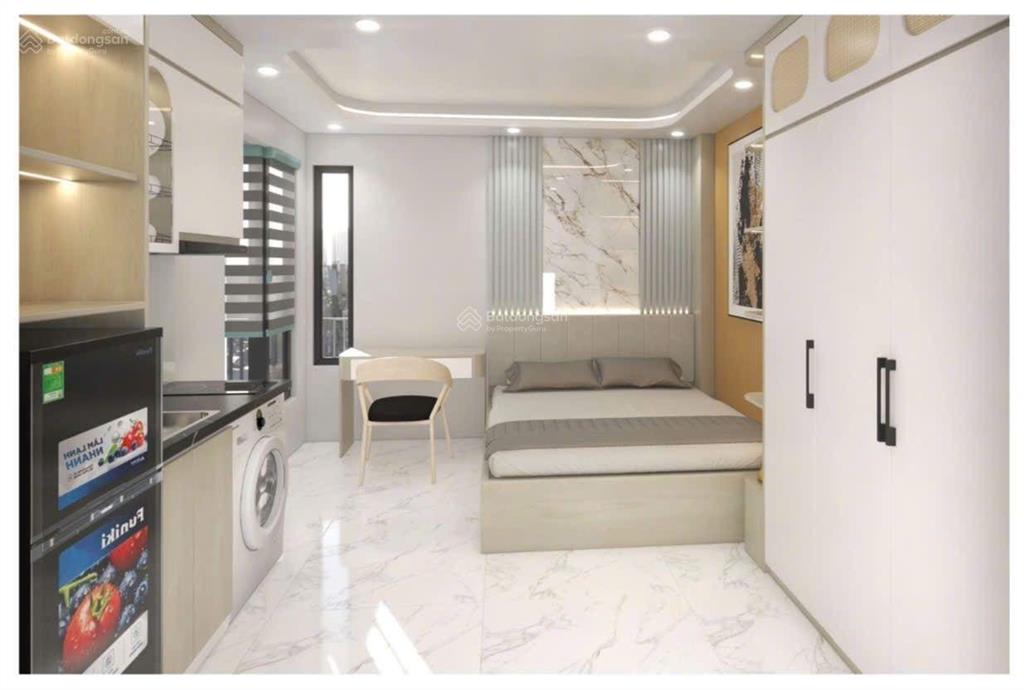 Tòa nhà xây mới ngõ rộng 30m ra ôtô 55m, 7t t.máy mt 4,3m tại lê thanh nghị hbt hn 11 phòng full đồ