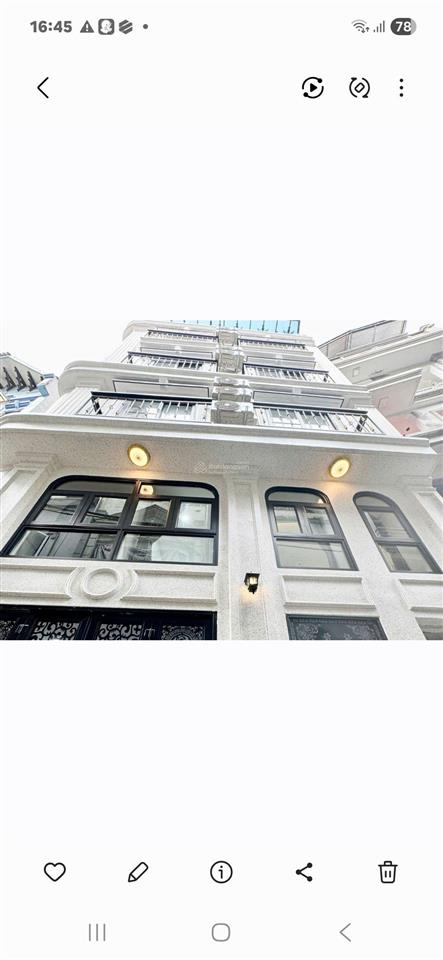 Tòa nhà xây mới ngõ rộng 30m ra ôtô 55m, 7t t.máy mt 4,3m tại lê thanh nghị hbt hn 11 phòng full đồ