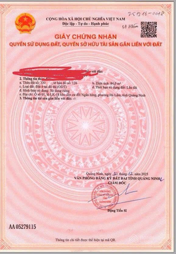 Chính chủ ngộp bank thanh lý gấp ô đất giữa trung tâm nhất ở hòn gai giá cực rẻ