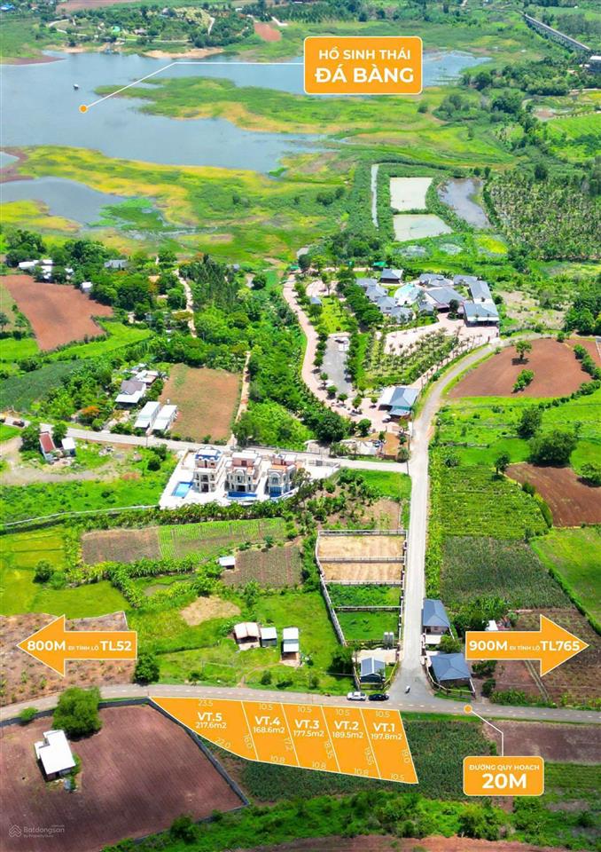 Bán nền biệt thự vuông vức lưng tựa núi thơm view mặt tiền đường đối diện hồ đá bàng chỉ 200m