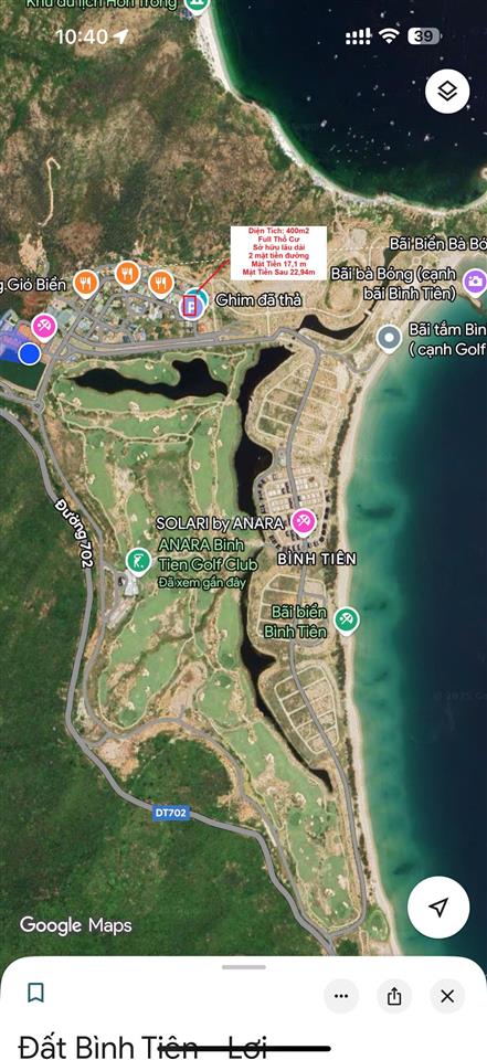 Bán đất ngay anara bình tiên golf & beach resort, 11,899 tỷ, 400 m2, view đẹp uy tín