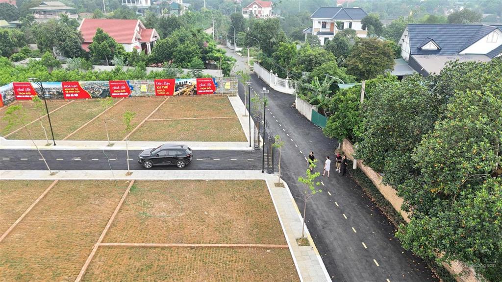 Hot  quỹ đất đẹp gần trục hồ tây  ba vì, gần đhqg hà nội, dt 100m² full thổ cư, sẵn sổ, an toàn