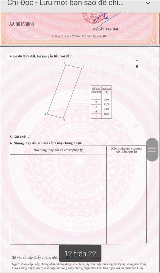 Chính chủ cần tiền bán gấp 90m2 đất phật tích, bắc ninh