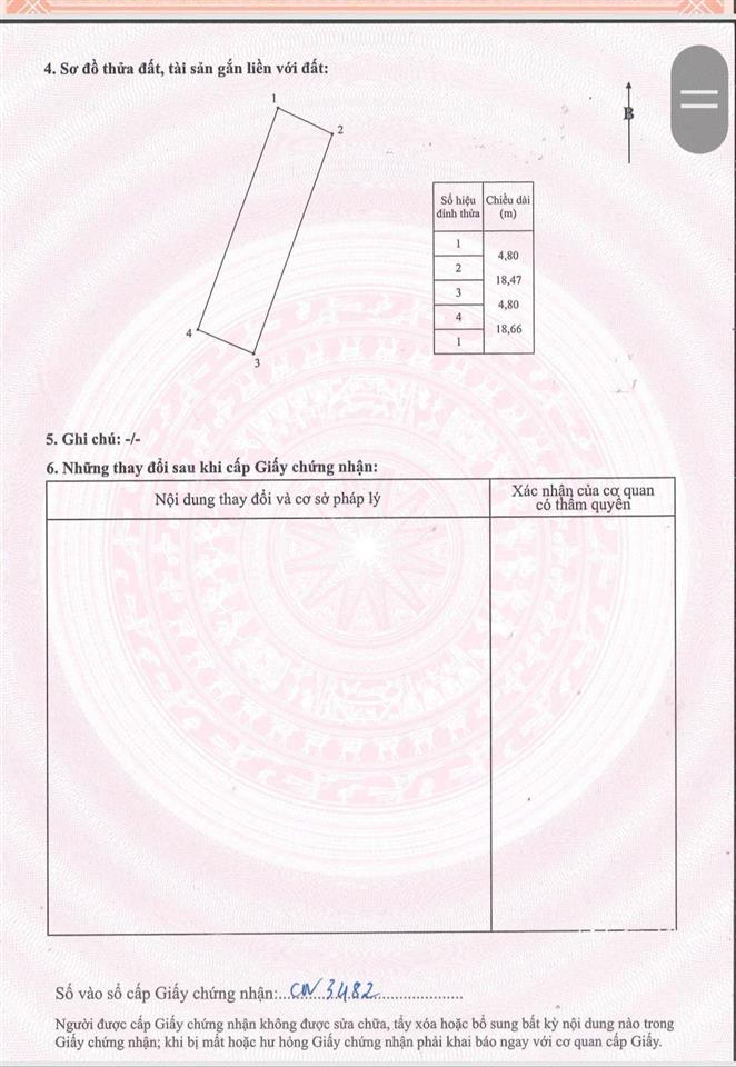 Chính chủ cần tiền bán gấp 90m2 đất phật tích, bắc ninh