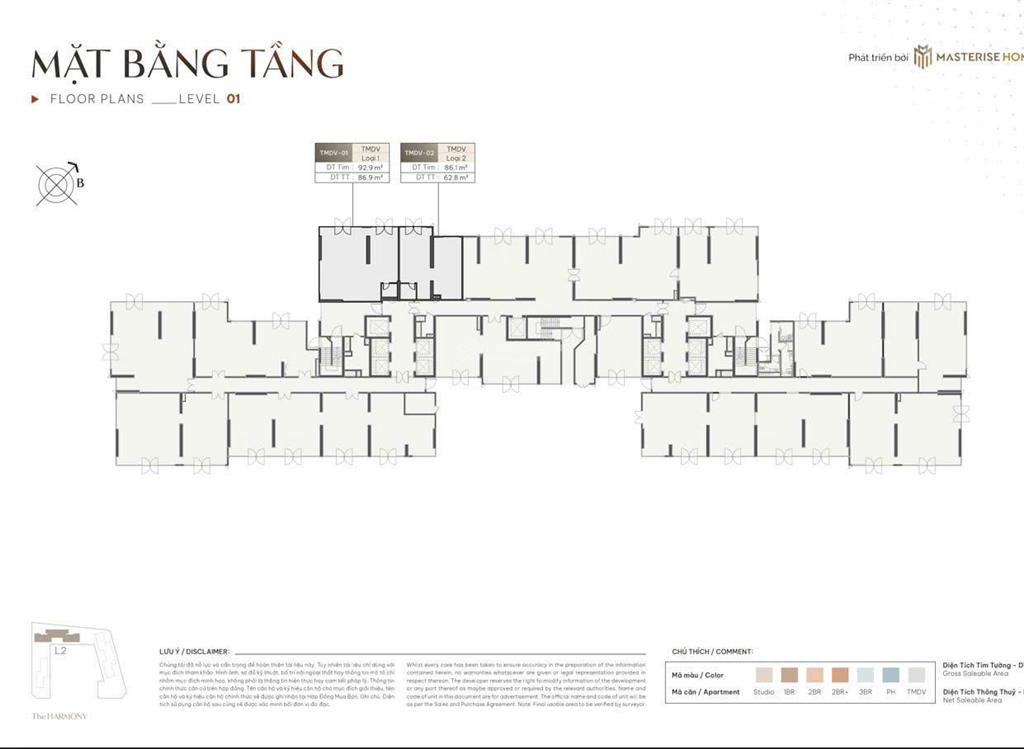 Hàng hiếm  căn shop góc ngay mặt sảnh sở hũu 2 mt với mức giá 200tr/m2  0968 838 ***