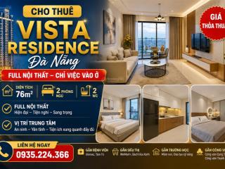 Cho thuê căn hộ vista residence đà nẵng full nội thất, chỉ xách vali vào ở ngay.