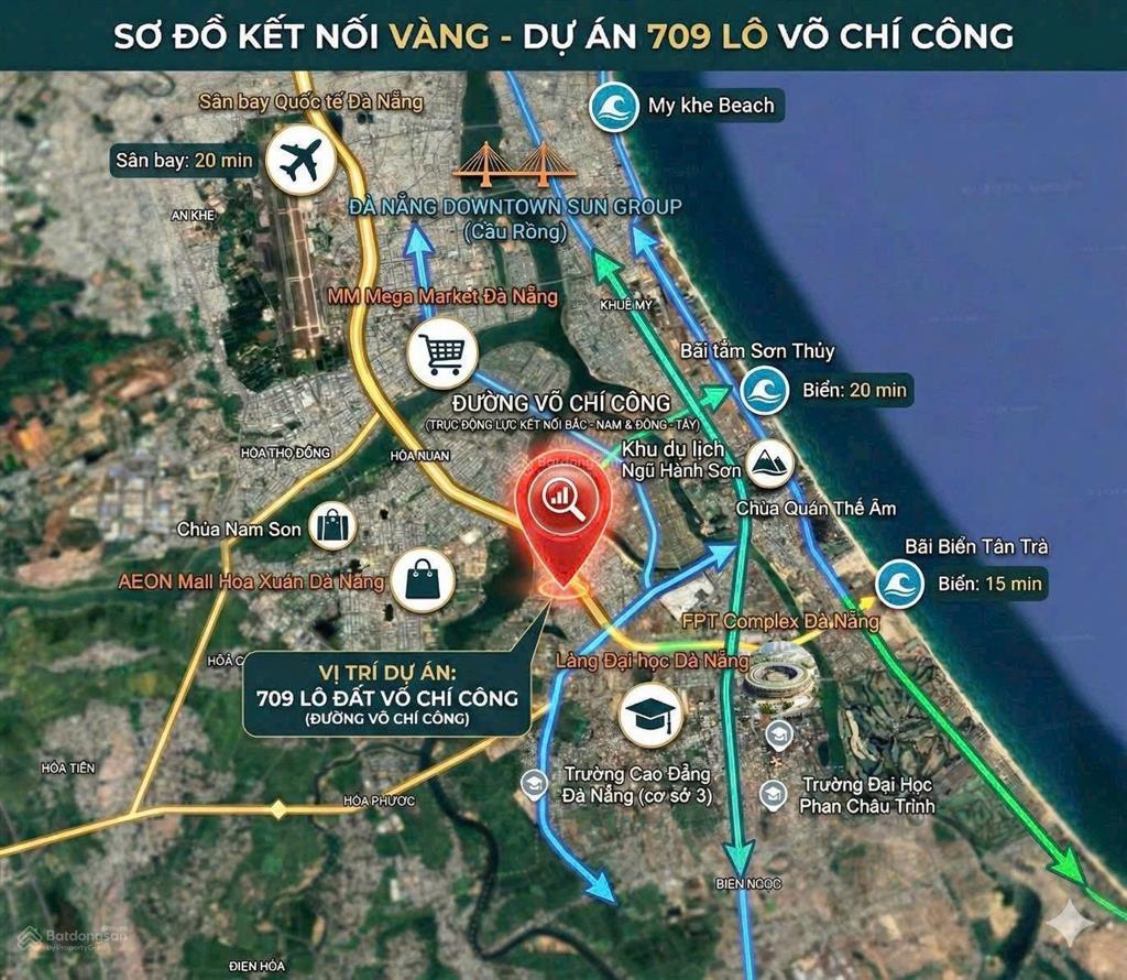 Bán đất nền võ chí công giá tốt nhất thị trường chỉ 45tr/m2, sẵn sổ