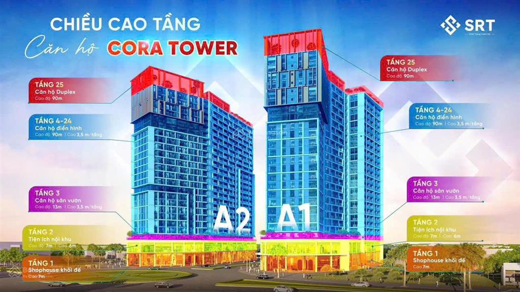 Căn cora tower 1pn+ tts 2,4 tỷ rẻ nhất dự án
