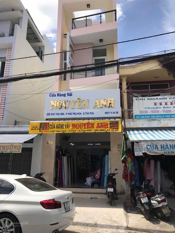 Bán nhà mặt tiền kinh doanh vải phú thọ hòa