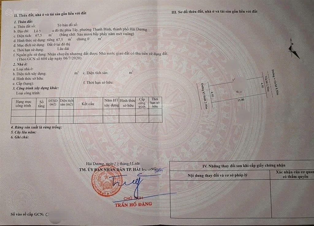 Bán đất tại kđt vạn phúc, 3,35 tỷ, 67,5 m2, mặt tiền 4,5m, pháp lý đầy đủ