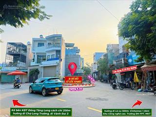 Bán lô góc 2 mt đường 16m  dt105m²/ngag 6,3m gần kđt đông tăng longchỉ 7,6 tỷ, mở vp, kinh doanh