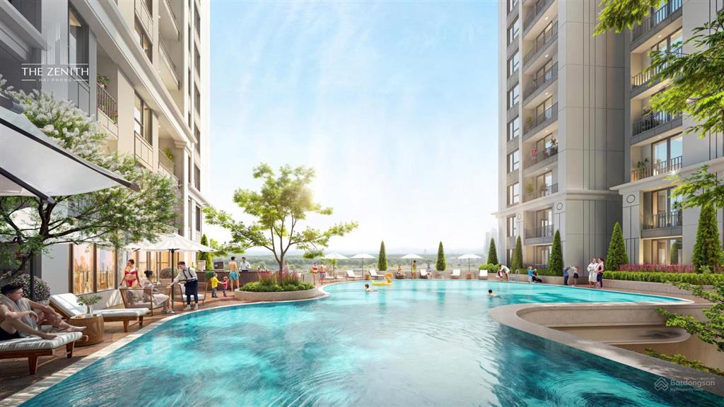 Top căn độc quyền cực hiếm view bể bơi gồm nhiều tiện ích tại chung cư the zenith hải phòng