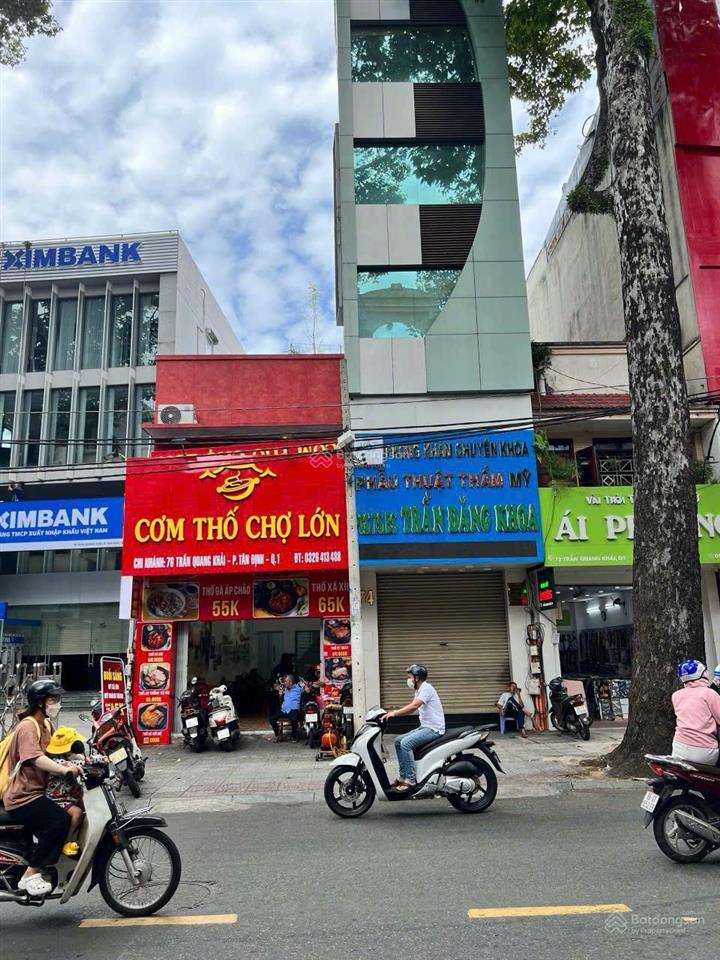 Bán nhà mt 74 trần quang khải, tân định, q1, 7 tầng, hđt 75tr/th, giá 35 tỷ