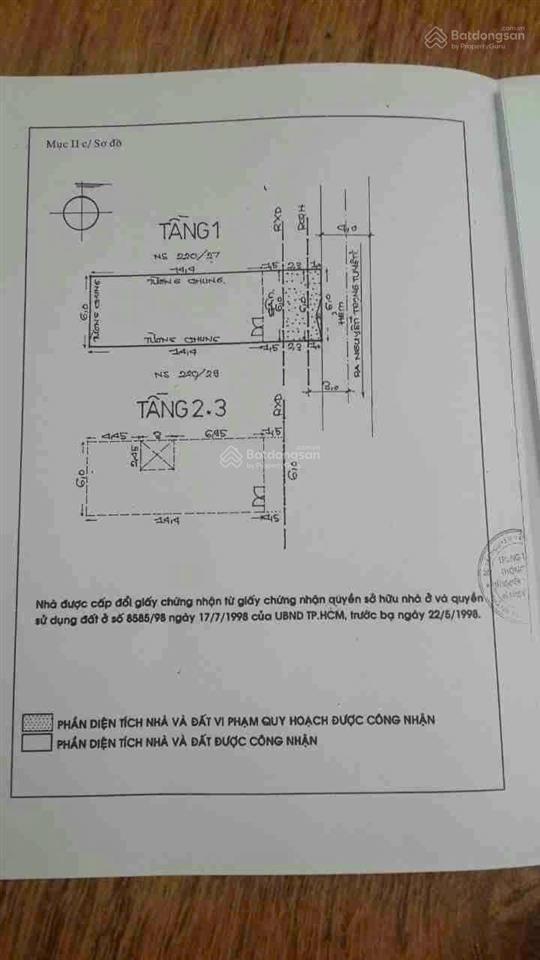 Bán nhà hxh 220 nguyễn trọng tuyển, p8, phú nhuận (6x20m) giá 29 tỷ tl  0902 950 ***