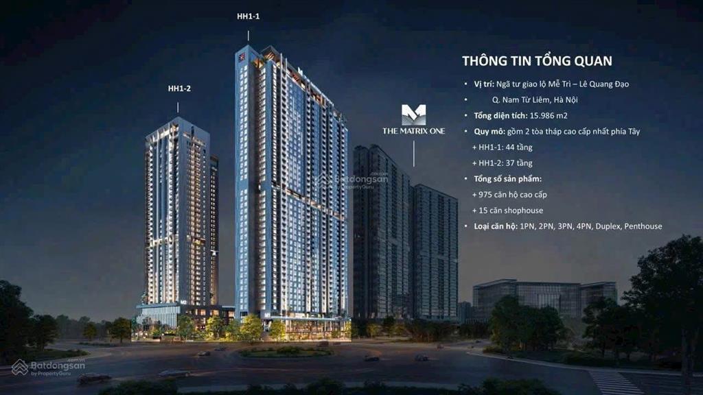 Suất ngoại giao the matrix one gđ2  chiết khấu 15,8%  giá từ 105tr/m2  0909 647 ***