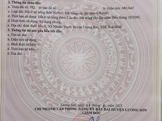 Đất nền xã nhuận trạch, lương sơn, hòa bình, 1,5 tỷ, 50m2 bán gấp