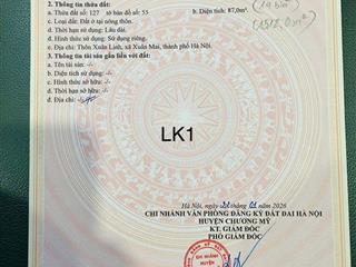 Bán đất tại xuân linh, 1,5 tỷ, 87m2, pháp lý đầy đủ, giá cực chất