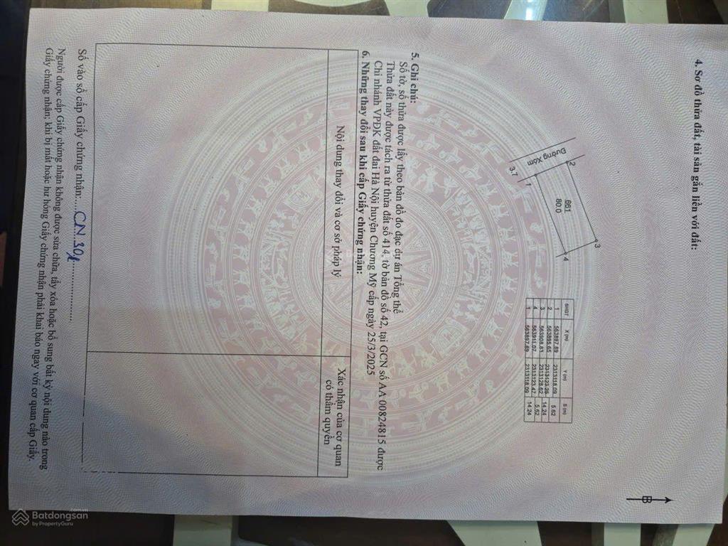 Bán đất giá siêu hời 3,2 tỷ, 80m2 tại đông sơn, huyện chương mỹ, hà nội