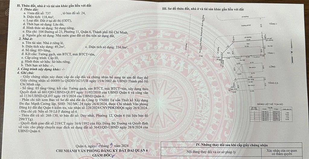 Miễn tiếp môi giới, chính chủ bán nhà riêng đường số 23, phường bình phú, hồ chí minh, 56 tỷ, 277m2
