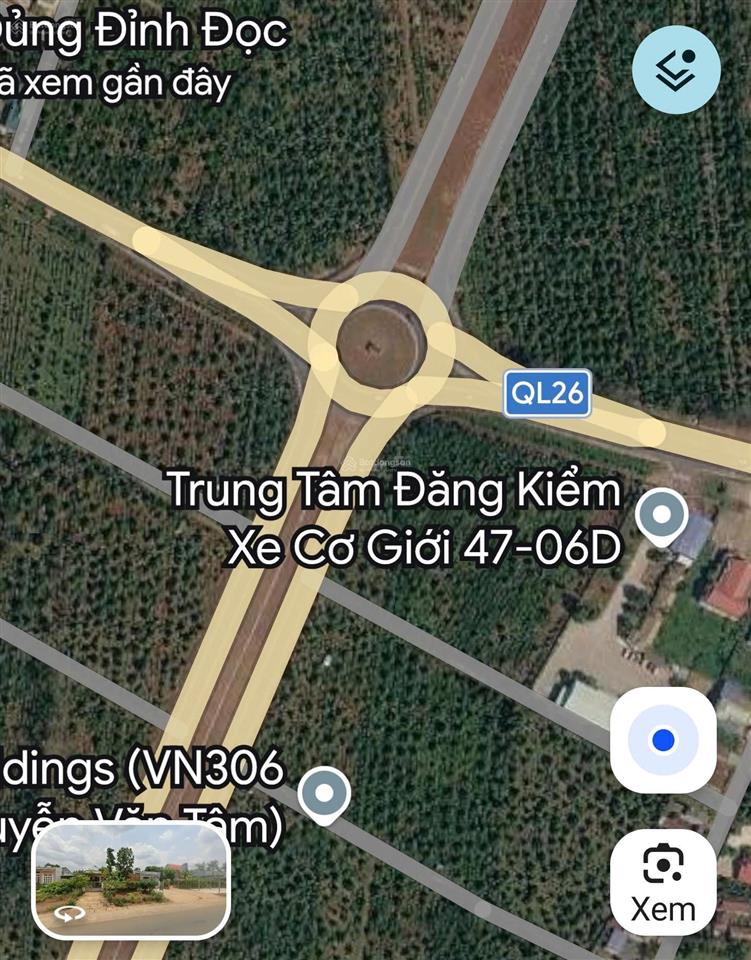 Bán gấp đất kho, nhà xưởng 02 mặt tiền quốc lộ 26, 7,5 tỷ, 400m2, đắk lắk