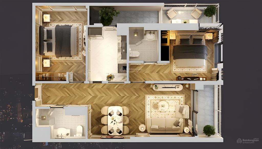 Quỹ căn dự án newtown diamond 23pn view biển