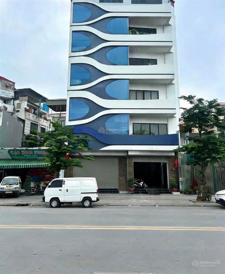 Cho thuê tòa nhà văn phòng ở thịnh liệt, đường mới 32m, s 105m2*5t thông sàn, thang máy,pccc đầy đủ