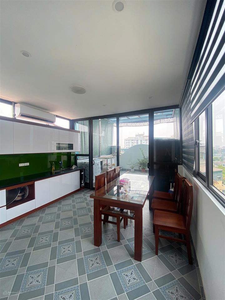 Cho thuê nhà phố thịnh liệt 70m27 tầng, thang máy, thông sàn, trước nhà 2 ô tô tránh, full đồ...