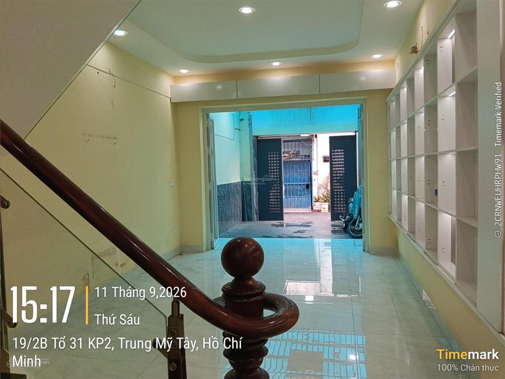 Nhà trung mỹ tây 87m2, bán 5 tỷ 7 hẻm xe hơi thông thoáng,  ngà nhà thật sài gòn