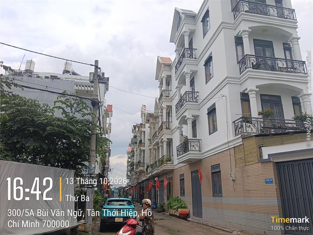 Nhà tân thới hiệp q12, 60 m2, hẻm rộng 7 m, bán 5 tỷ 168.  ngà nhà thật sài gòn.