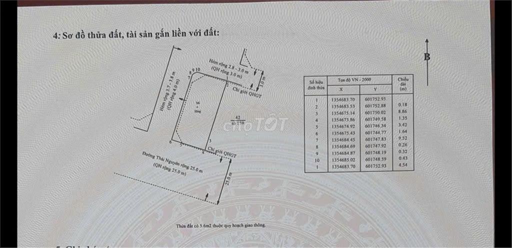 HOT HOT  –CẦN BÁN NHÀ MẶT TIỀN  Số 60 đường Thái Nguyên, Phường Phương Sài, TP.Nha Trang,