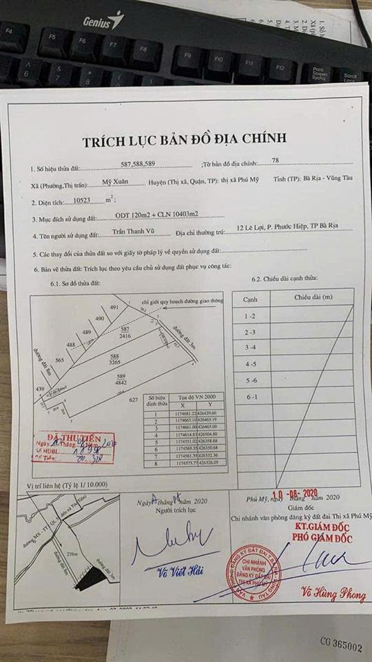 HÓT HÓT ĐẤT ĐẸP – GIÁ TỐT CHÍNH CHỦ CẦN BÁN ĐẤT Tại Xã Mỹ Xuân, Thị Xã Phú Mỹ, Tỉnh Bà