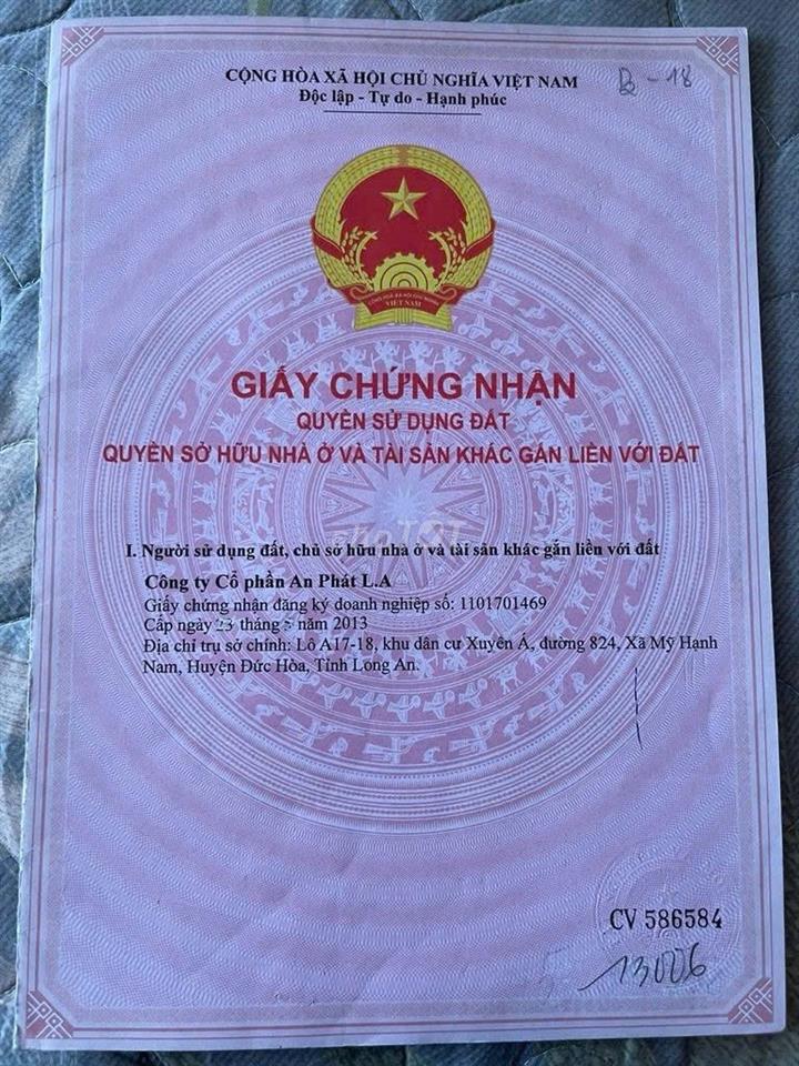 ĐẤT CHÍNH CHỦ - GIÁ TỐT Tại 22, Xã Mỹ Hạnh Nam, Huyện Đức Hòa, Long An