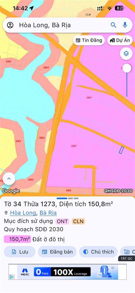 ĐẤT ĐẸP - ĐẦU TƯ SINH LỜI - Chính Chủ Cần Bán Lô Đất Tại Xã Hòa Long, Thành Phố Bà Rịa,