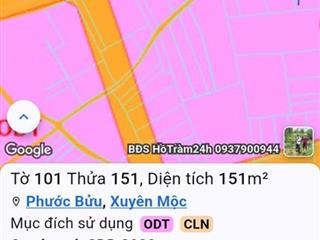 ĐẦU TƯ SINH LỜI - CHÍNH CHỦ CẦN BÁN LÔ ĐẤT 2 MẶT TIỀN NỞ HẬU PHONG THỦY – Xã Hồ Tràm, Tp