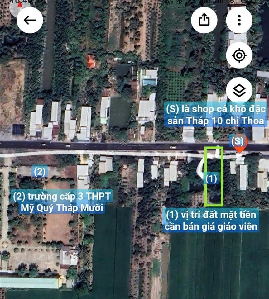 BÁN ĐẤT MẶT TIỀN QL N2 GẦN CHỢ ĐƯỜNG THÉT – Quốc lộ N2, Xã Mỹ Quý, Huyện Tháp Mười, Đồng