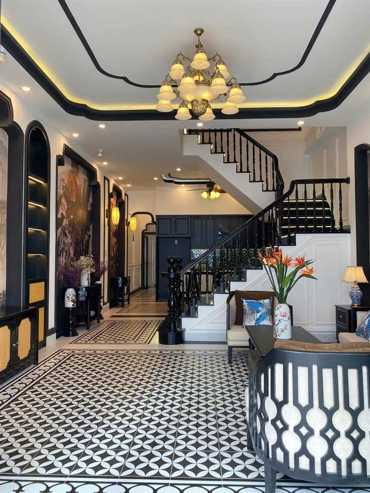 BÁN NHÀ SIÊU ĐẸP - Phong Cách INDOCHINE - TẶNG TOÀN BỘ NỘI THẤT GỖ CAO CẤP