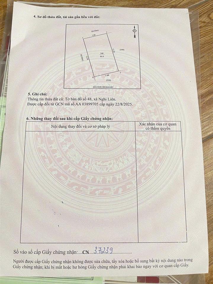ĐẤT ĐẸP – GIÁ TỐT - CẦN BÁN NHANH LÔ ĐẤT TẠI Khối Nam Liên, Phường Vinh Hưng, TP. Vinh,